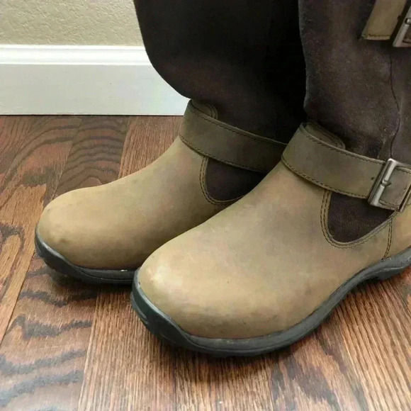 Baffin Danka Women’s Bell-W009 Boots Size 6 Chocolate Color $199 Buckle - Picture 13 of 16